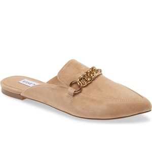 Steve Madden Pointed Toe Chain Mules